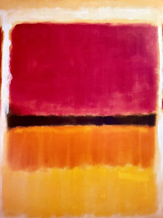 after Mark Rothko - Untitled (Violet, Black, Orange, Yellow on White and Red) - Années 1990