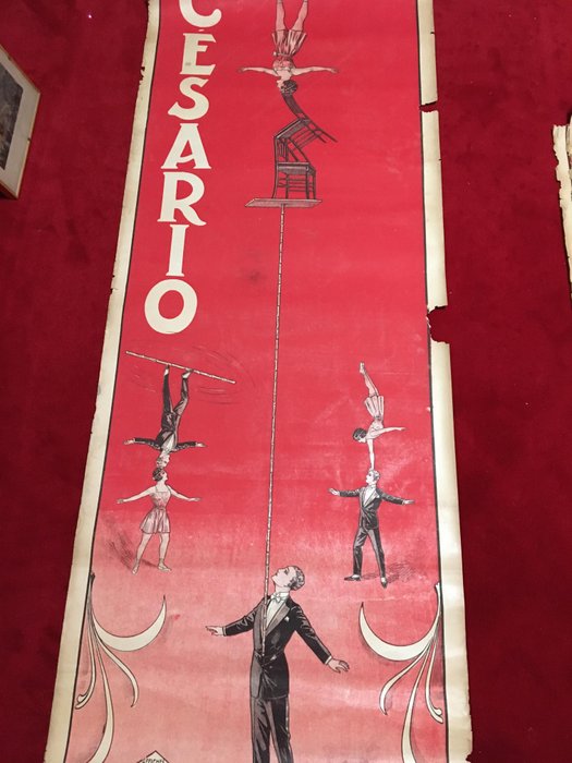 autre - Affiche cirque perchistes - 1900s