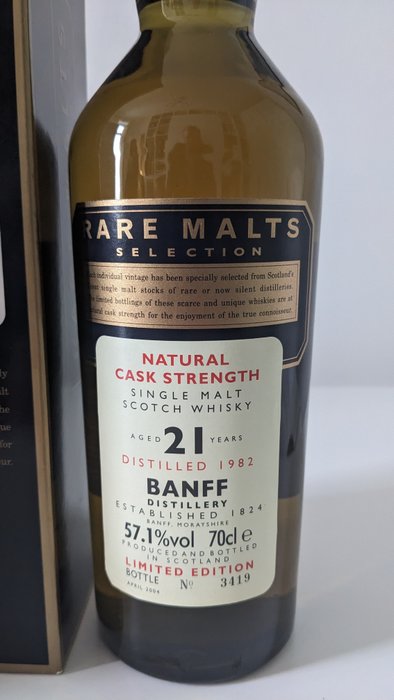 Banff 1982 21 years old - Rare Malts Selection - Original bottling  - 70厘升