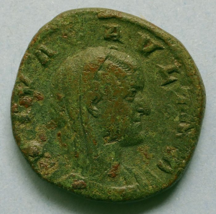 罗马帝国. 保利娜（公元235年之前去世）. Sestertius Rome - CONSECRATIO