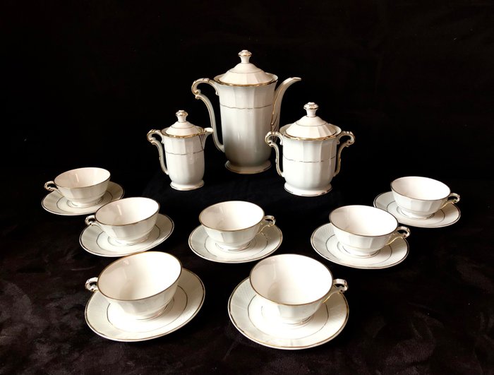 Bernardaud & Co. Limoges - Service à thé (17) - Porcelaine
