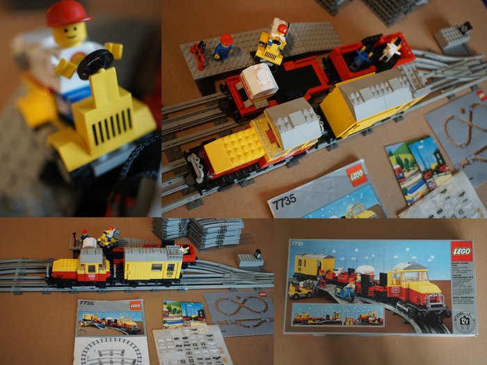Lego - Trenes - 7735-1 Freight Train with original box, tracks, stickers and instructions - 1980-1990