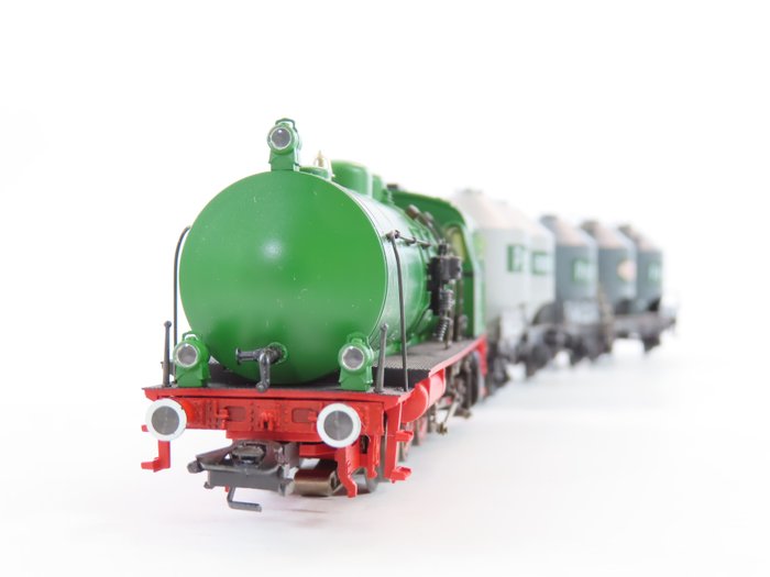 Märklin H0 - 26504 - Set de trenes (1) - Set con locomotora de vapor sin fuego y dos vagones "Henkel" - DB