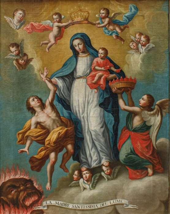Scuola italiana (XVIII) - Madre del Santissimo Lume