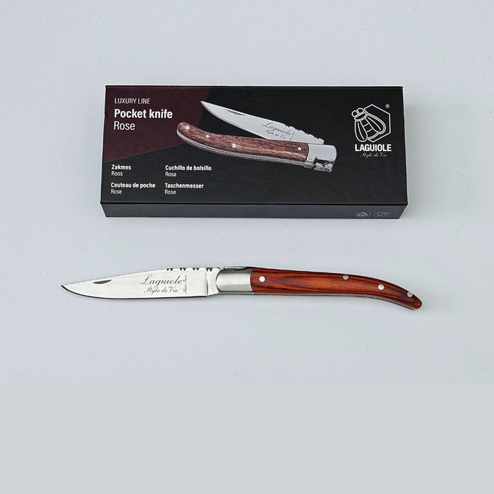 Laguiole - Pocket Knife - Rose Wood - style de - Canif (1)
