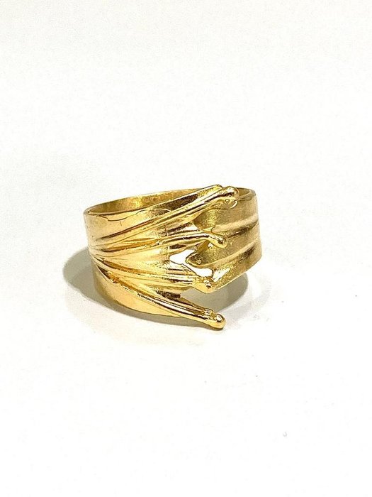 No Reserve Price - Ring Gold-plated, Silver 