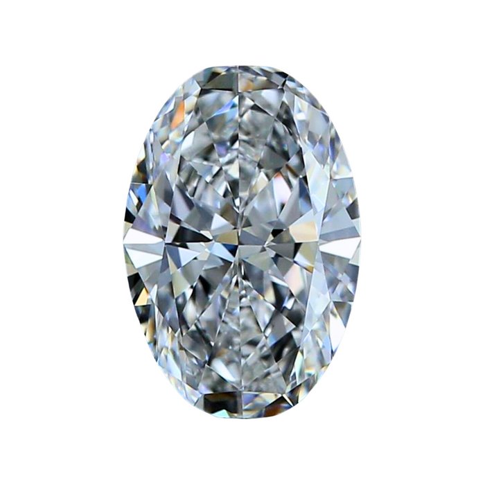 1 pcs Diamant - 0.70 ct - Oval - E - VVS1