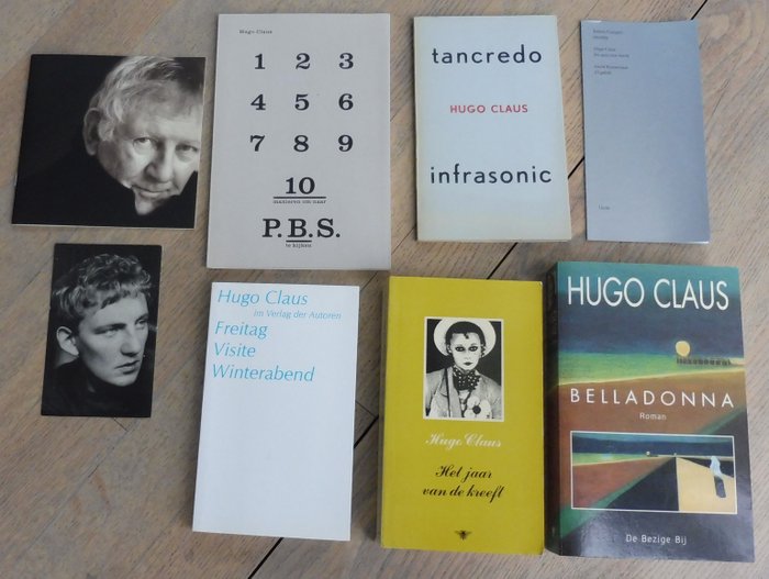 Hugo Claus - Lot met 7 uitgaven, waarvan 3 gesigneerd - 1952-2008