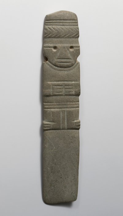 Esikolumbialainen. Nicoya Stone Amulet / Ax God Celt. Espanjan tuontilisenssillä. Amulet