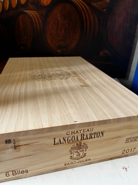2017 Chateau Langoa Barton - Saint-Julien 3ème Grand Cru Classé - 6 Flaschen (0,75 l)