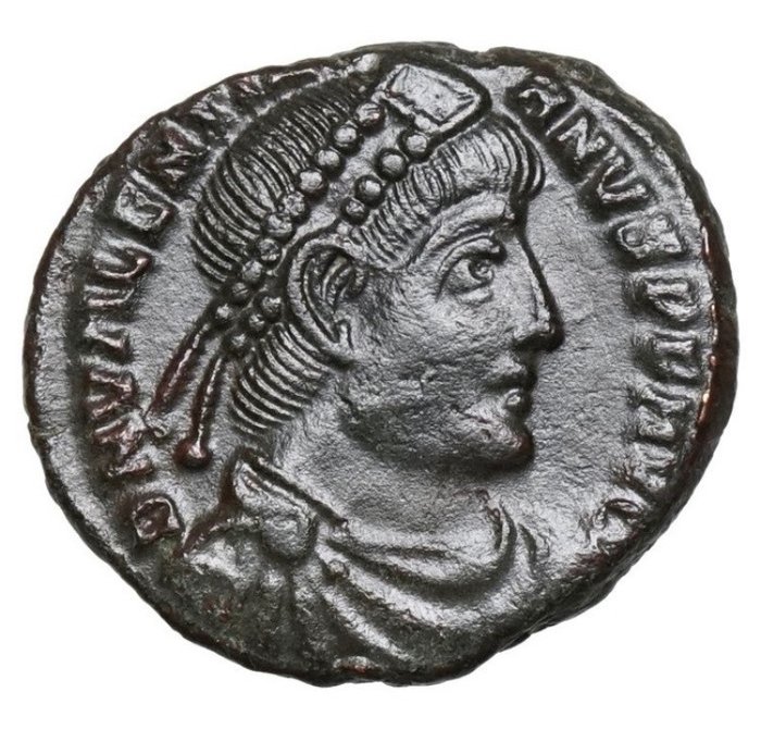 Imperio romano. Valentiniano I (364-375 e. c.). Follis Siscia
