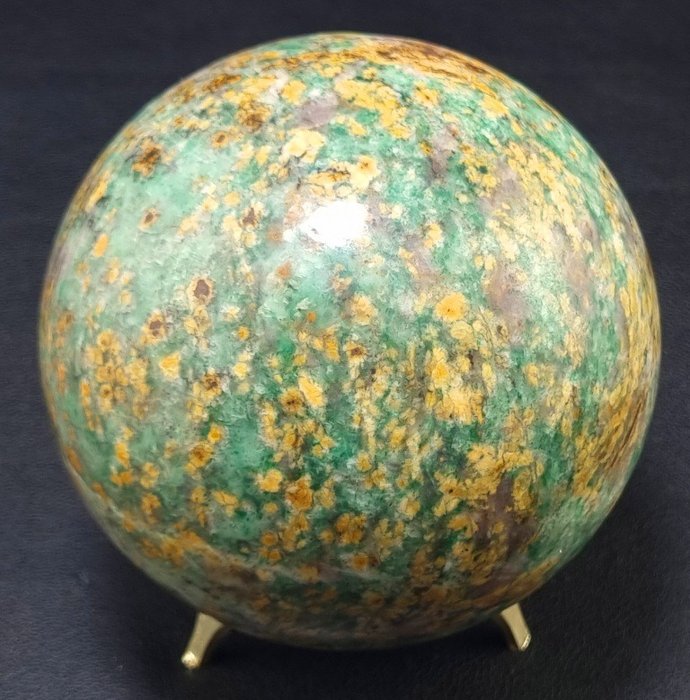 Amazonite Esfera de cura de pedra mineral - Altura: 100 mm - Largura: 100 mm- 1467 g - (1)
