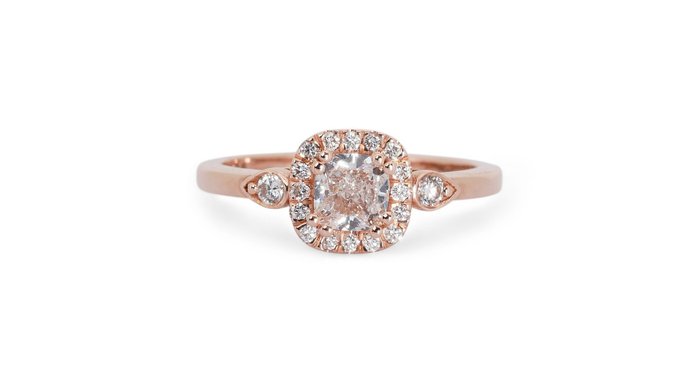Ring Roségold Diamant  (Natürlich) - Diamant 