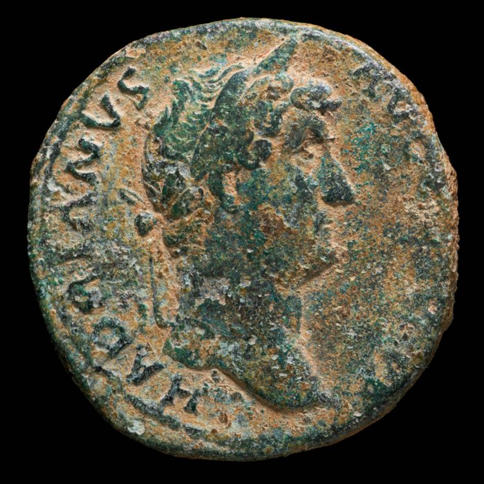 Romerska riket. Hadrian (AD 117-138). As Rome - FELICITAS  (Utan reservationspris)