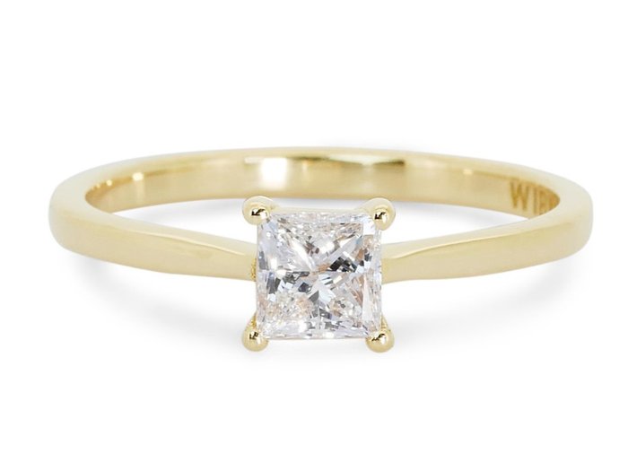 Ring Geel goud Diamant  (Natuurlijk) 