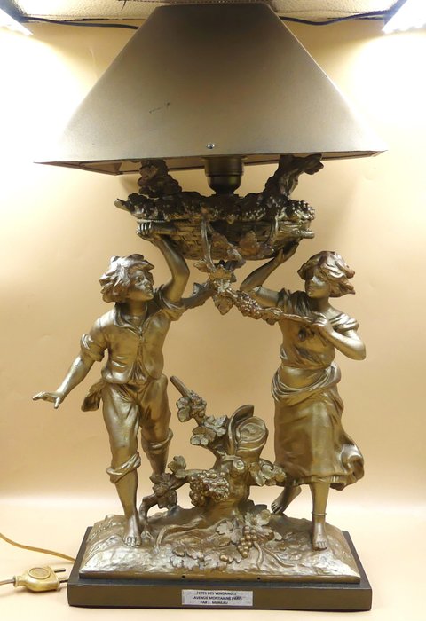 After the example of the original by Louis Auguste et  Hippolyte francois Moreau - 燈 - 粗鋅, 《豐收節》59厘米