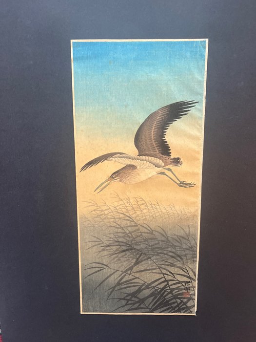 Great Egret in Flight - ca 1920-30s - Ohara Shōson (Koson) (1877-1945) - Ιαπωνία - τέλη Meiji 1920
