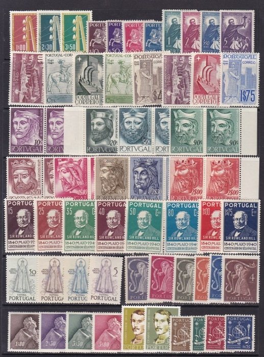 Portugal 1940/1955 - Coleção completa de séries