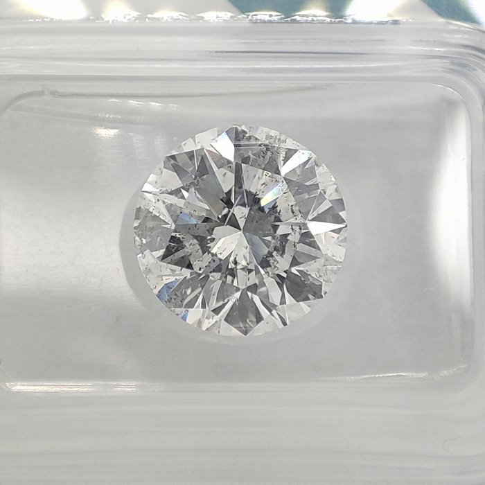 Diamant - 3.01 ct - IGI Certifikat Runde - E - SI2