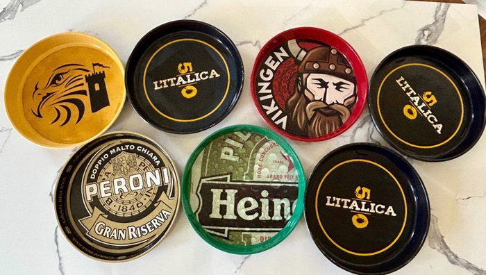 Various Beer Brand Drinking Trays - 托盘 (7) - 铝