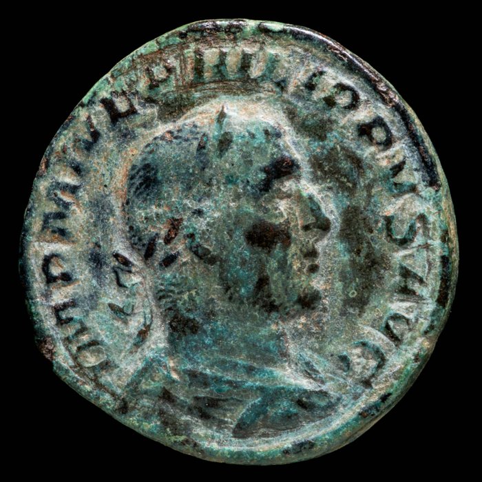 罗马帝国. 菲利普一世（公元224-249）. Sestertius Rome - ANNONA AVGG S C  (没有保留价)