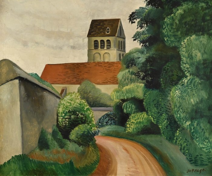 Léopold Survage (1879-1968) - La rue du village