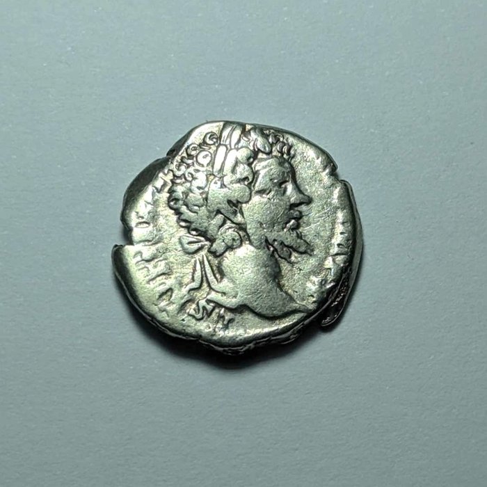 Romarriket. Septimius Severus (AD 193-211). Denarius Roma - Annona