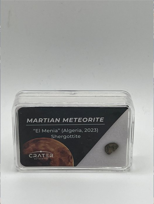 Meteoryt marsjański, El Menia, Algieria 2023, kawałek Marsa w Twoich rękach meteoryt shergotytowy - 0.5 g