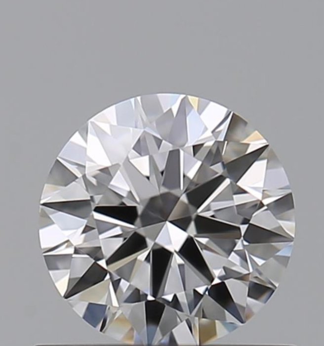 1 pcs 鑽石 - 0.54 ct - 明亮型 - D (無色) - 無瑕疵的, Ex Ex Ex