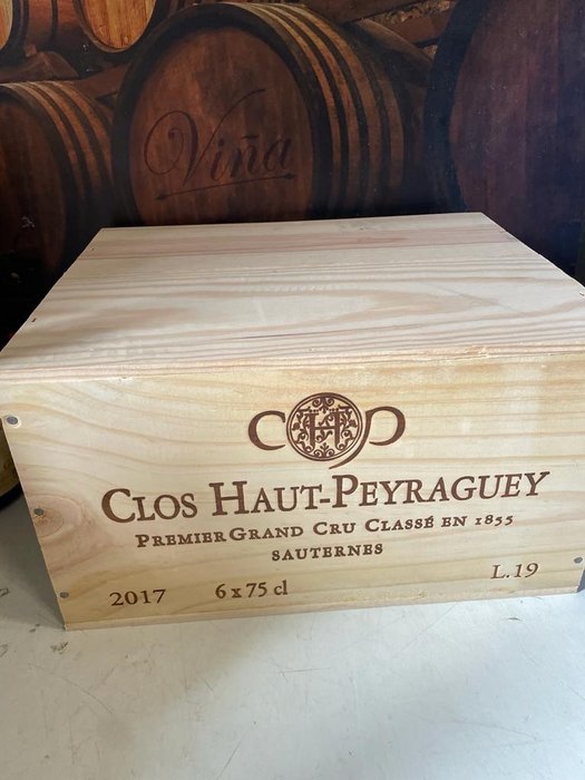 2017 Château Clos Haut Peyraguey - Sauternes 1er Grand Cru Classé - 6 Flasker  (0,75 l)