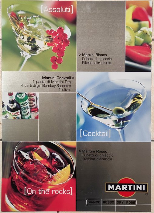 Martini Cocktail - 广告标牌 - 金属