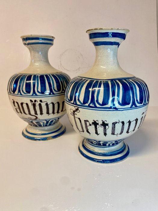 Ceramica Vecchia Lodi - Apothekerglas (2) - Porzellan