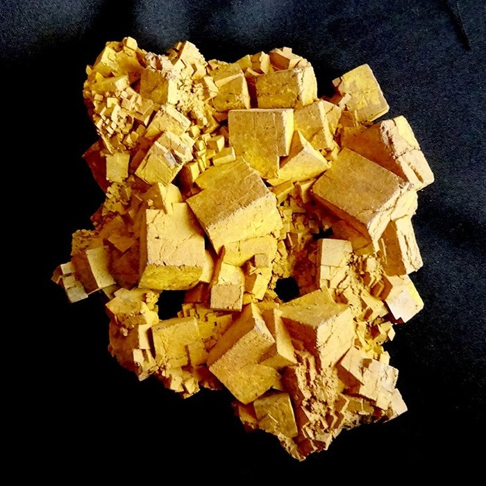 Formation extraordinaire Pyrite Goethite pseudomorphe - Hauteur : 212 mm - Largeur : 172 mm- 1400 g
