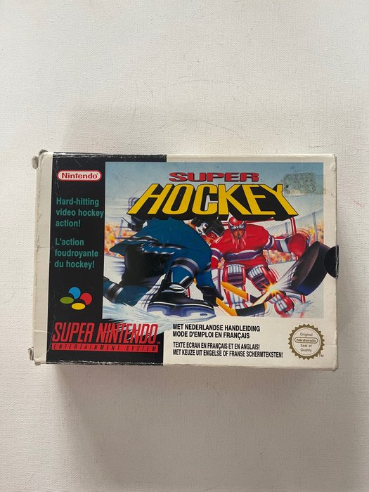 Nintendo - SNES - Super Hockey - 電動遊戲 - 帶原裝盒