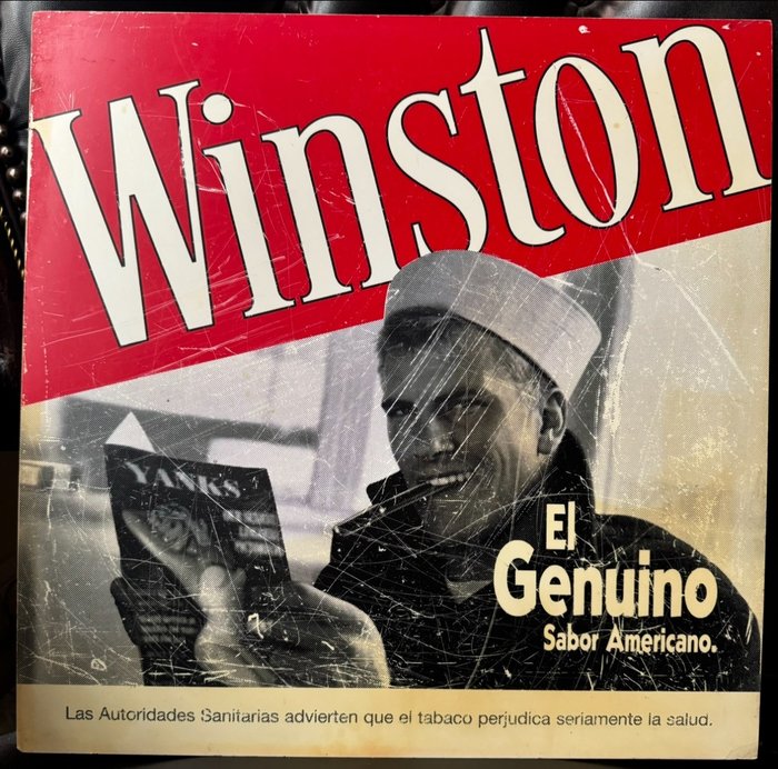 Winston Tobacconist Sign - Sinal publicitário - PVC