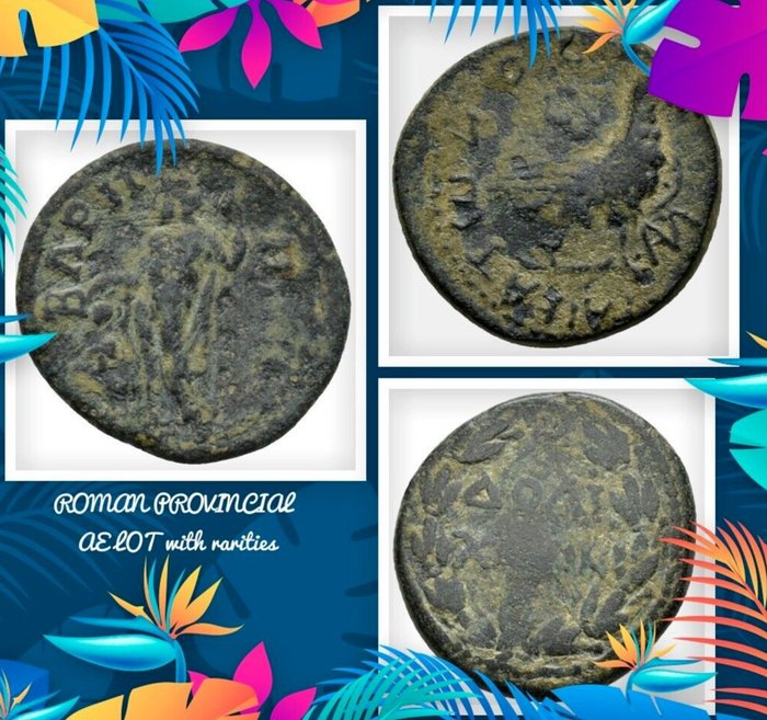 Impero Romano (provinciale). Claudius, Commodus and Severus Alexander. Æ Assarion, Æ 22 & Æ 23 mints of Doliche, Amorium and Baris (3 coins)