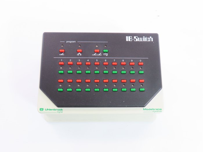 Uhlenbrock H0, N - 65800 - Unitate de control machetă tren (1) - Unitate de comutare pentru, printre altele, 40 de articole magnetice