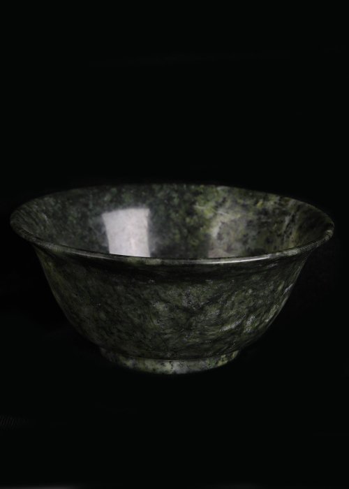中國古代 玉 綠碗