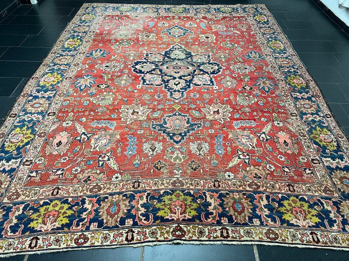 Antiker Tabriz - Teppich - 366 cm - 273 cm