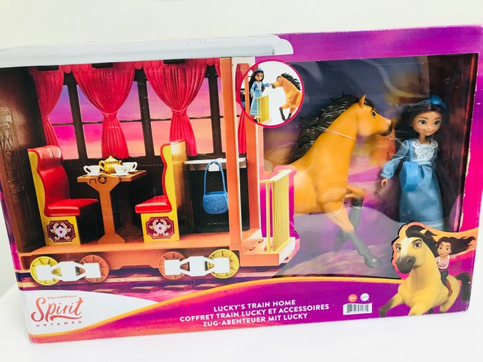 Mattel  - Muñeca/muñeco Lucky's Train Home - Disney's Spirit - Posterior a 2020