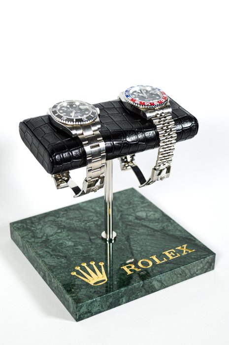 "CROCODILE" Rolex Watch stand Marble Green Guatemala