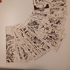Franco Bignotti - 32 Original drawing - Hondo - Pericolo a Pointed Rock - 1956 Comic Art
