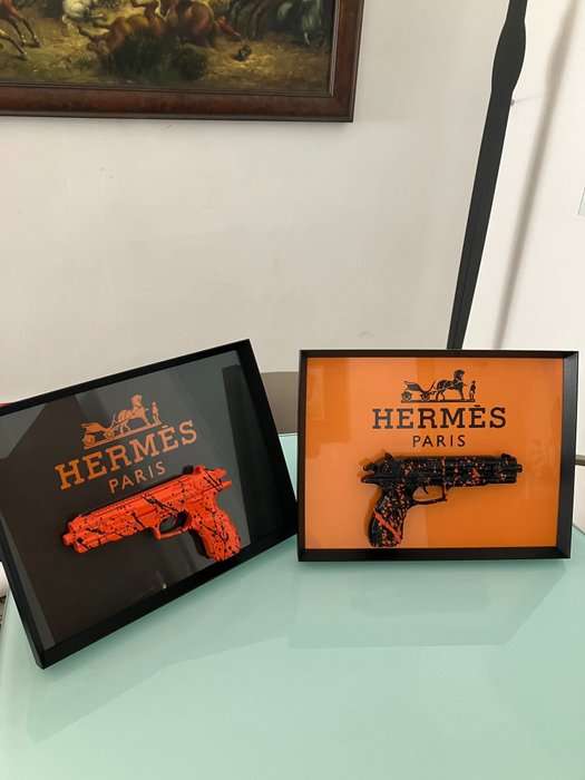 henq - Guns on glass Hermes double edition