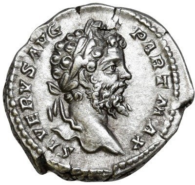 Cesarstwo Rzymskie. Septimius Severus (AD 193-211). Denarius *Charming portrait*