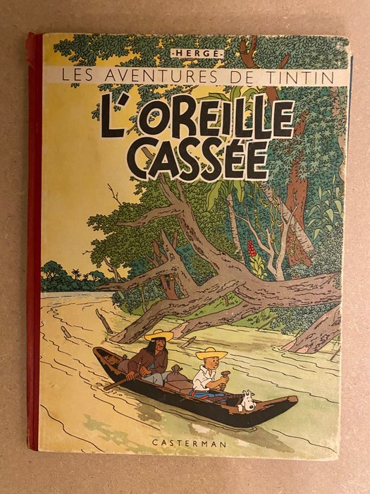 Tintin T6 - L'oreille Cassée (B1) - C - 1 Album - Wznowione Wydanie - 1946
