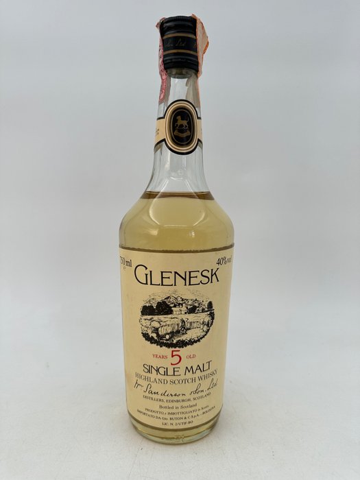Glenesk 5 years old - Original bottling  - b. anii `80 - 750 ml