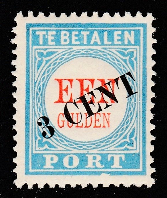 Olanda 1906 - Amprenta timbrului poștal - P27 Type III