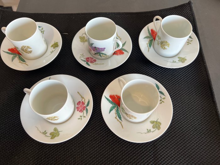 Raynaud Limoges - Coffee set (5) - Porcelain