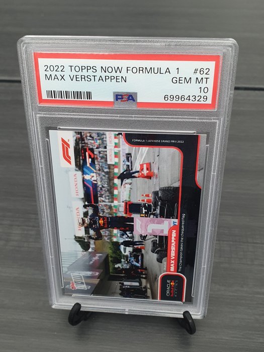2022 – Topps – Formula 1, Now F1 – Max Verstappen Graded card – PSA 10
