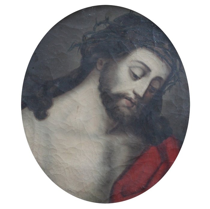 Italienische Schule (XVII) - Christus mit Dornenkrone